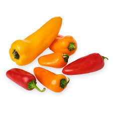 Mixed baby capsicums (per 100 grams)